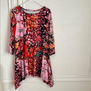 Colorful Floral Tunic Dress